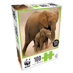 WWF 100 Piece Puzzle Baby Elephant