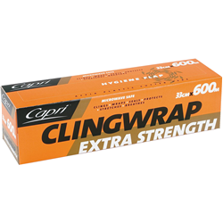 Clingwrap In Dispenser Clear 33Cmx600m Ctn 6